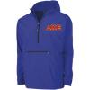 Delta Kappa Epsilon DKE Tackle Twill Lettered Pack N Go Pullover(Royal Blue)