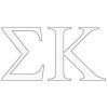 Sigma Kappa Greek Letter Window Sticker Decal