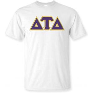 Delta Tau Delta Lettered T-Shirt(White)