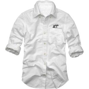 Delta Upsilon DU Classic Oxford(White/ Light Stone)