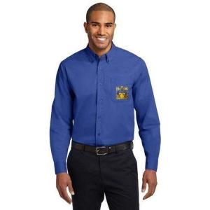 Delta Upsilon DU Long Sleeve Oxford(Royal/Classic Navy)