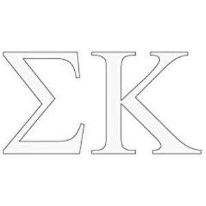 Sigma Kappa Greek Letter Window Sticker Decal