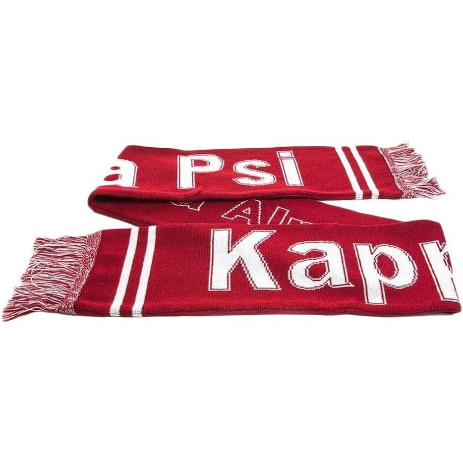 imageGreekgear Kappa Alpha Psi Fraternity Knit ScarfRedWhite
