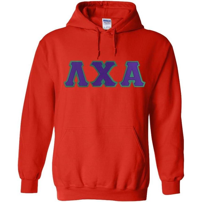 imageGreekgear Lambda Chi Alpha Lettered Hooded SweatshirtOrange