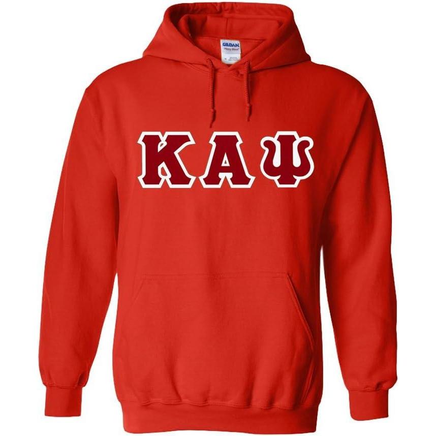 imageKappa Alpha Psi Fraternity Greek Lettered Mens Hooded Sweatshirt1 Red