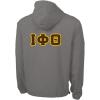 Greekgear Iota Phi Theta Tackle Twill Lettered Pack N Go Pullover(Grey)
