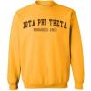Greekgear Iota Phi Theta Fraternity Founders Crew Sweatshirt(Athletic Gold)