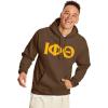 Greekgear Iota Phi Theta Letter Hoodie(Brown)