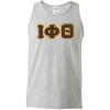 Greekgear Iota Phi Theta Lettered Tank Top(Sports Grey)