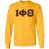 Greekgear Iota Phi Theta Long Sleeve T-Shirts(Gold)