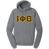 Greekgear Iota Phi Theta Pigment-Dyed Lettered Hooded Sweatshirt(Pewter)