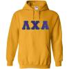 Greekgear Lambda Chi Alpha Lettered Hooded Sweatshirt(Athletic Gold)