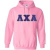 Greekgear Lambda Chi Alpha Lettered Hooded Sweatshirt(Light Pink)