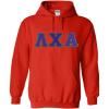 Greekgear Lambda Chi Alpha Lettered Hooded Sweatshirt(Orange)