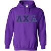 Greekgear Lambda Chi Alpha Lettered Hooded Sweatshirt(Purple)