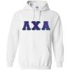 Greekgear Lambda Chi Alpha Lettered Hooded Sweatshirt(White)