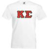Kappa Sigma Lettered V-Neck T-Shirt(White)