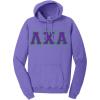 Lambda Chi Alpha Pigment-Dyed Lettered Hooded Sweatshirt(Amethyst)