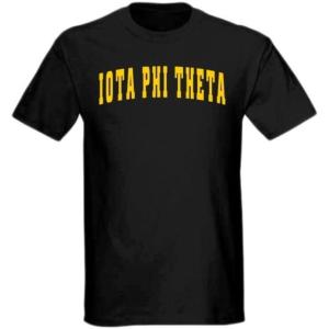 Greekgear Iota Phi Theta Letterman Tee(Black)