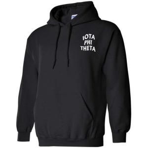 Greekgear Iota Phi Theta Social Hooded Sweatshirt(Black)