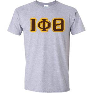 Iota Phi Theta Custom Twill Short Sleeve T-Shirt(Light Grey)