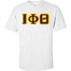 Iota Phi Theta Custom Twill Short Sleeve T-Shirt(White)