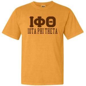 Iota Phi Theta Greek Heavyweight T-Shirt(Citrus)