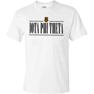 Iota Phi Theta Line Crest Tee(White)