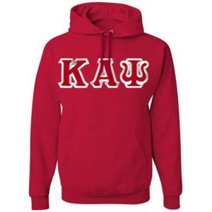 Kappa Alpha Psi Custom Twill Hooded Sweatshirt(Red)