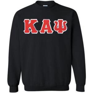 Kappa Alpha Psi Lettered Crewneck(Black)