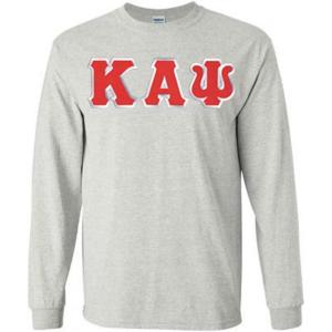 Kappa Alpha Psi Lettered Long Sleeve(Sports Grey)