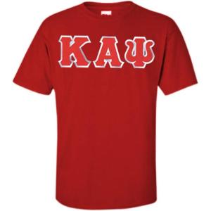 Kappa Alpha Psi Lettered T-Shirt(Red)