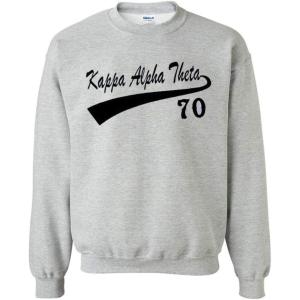 Kappa Alpha Theta Tail Crewneck(Light Grey)