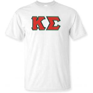 Kappa Sigma Lettered T-Shirt(White)