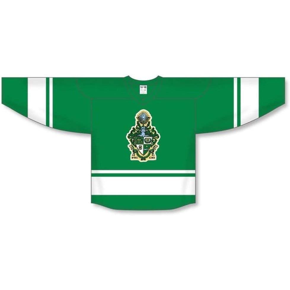 imagePhi Chi League Hockey JerseyKelly GreenWhite