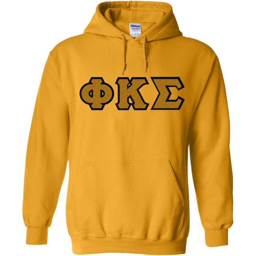 imagePhi Kappa Sigma Lettered Hooded SweatshirtAthletic Gold