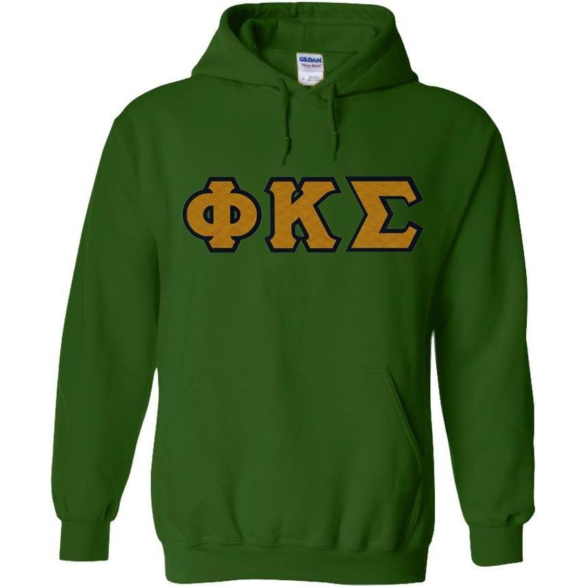 imagePhi Kappa Sigma Lettered Hooded SweatshirtForest Green