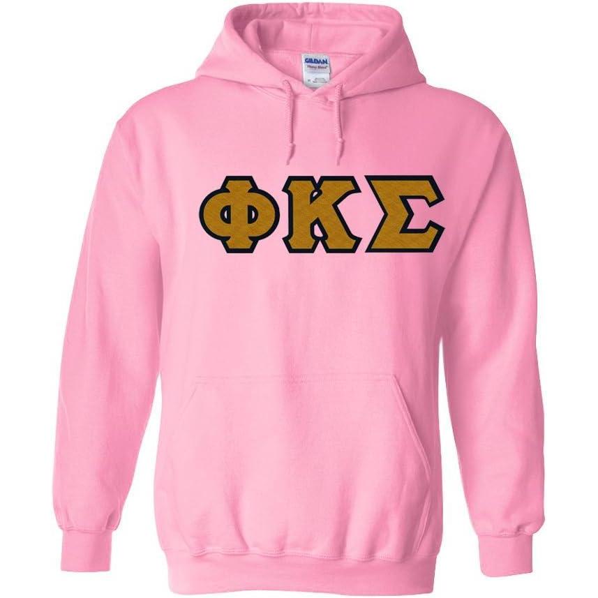 imagePhi Kappa Sigma Lettered Hooded SweatshirtLight Pink