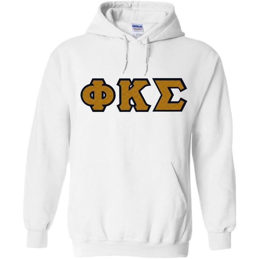 imagePhi Kappa Sigma Lettered Hooded SweatshirtWhite