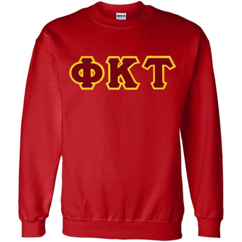 imagePhi Kappa Tau Lettered CrewneckRed