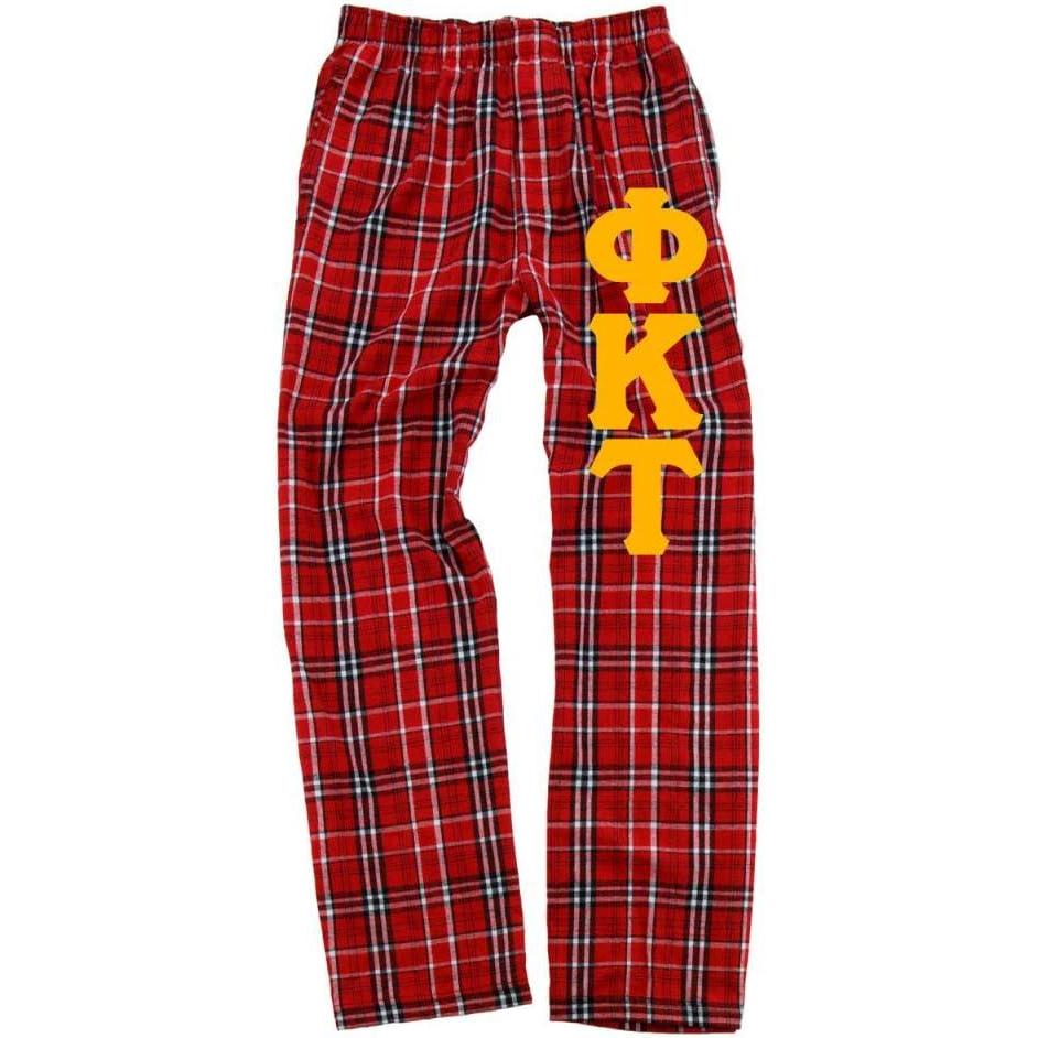 imagePhi Kappa Tau Pajamas Flannel PantRedWhite