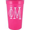 Greekgear Phi Mu Carson Stadium 22 Oz. Cup (Pack of 4) Pink