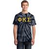 Phi Kappa Sigma Essential Tie-Dye Lettered Tee(Black)