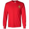 Phi Kappa Tau Fraternity Crest Longsleeve Tee(Red)
