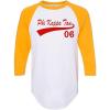 Phi Kappa Tau Tail Year Raglan(White W/Gold)
