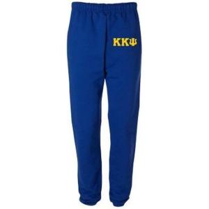 Kappa Kappa Psi Greek Lettered Thigh Sweatpants(Royal Blue)