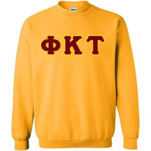 Phi Kappa Tau Lettered Crewneck(Athletic Gold)