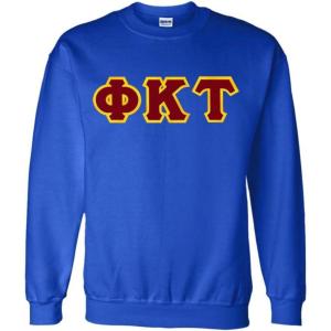 Phi Kappa Tau Lettered Crewneck(Royal Blue)