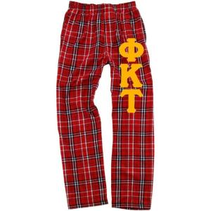 Phi Kappa Tau Pajamas Flannel Pant(Red/White)