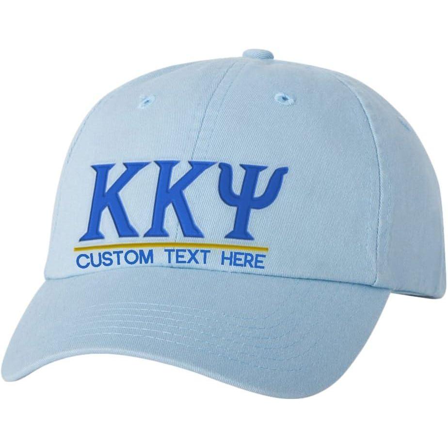 imagePersonalized Kappa Kappa Psi Greek Line HatLight Blue